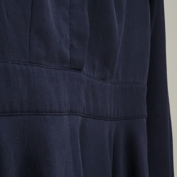 Women's Blue Vintage-inpired 1950s Swing Dress - Picture 6 of 6